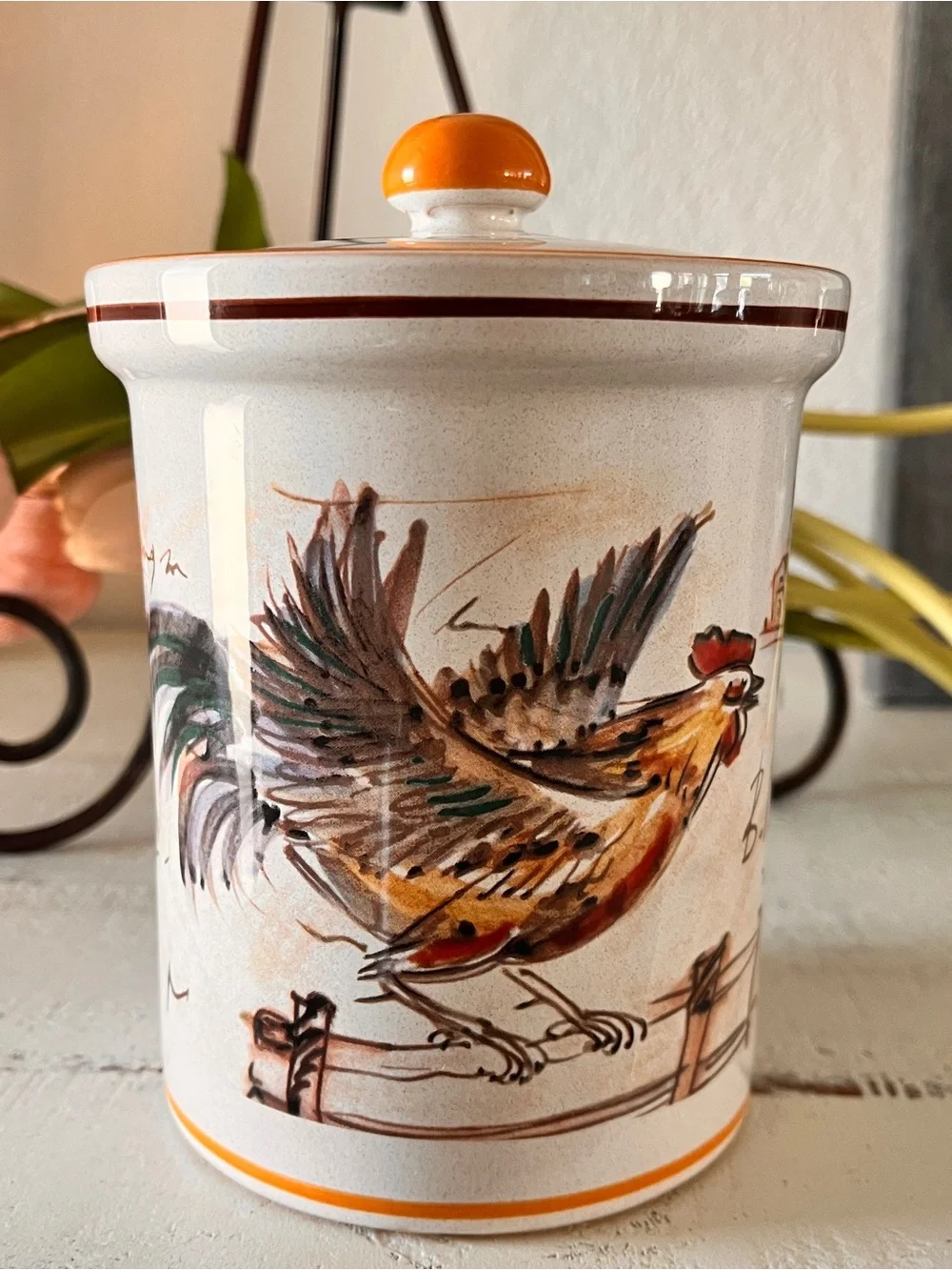 Sur La Table Rooster Lidded Canister – Made in Italy